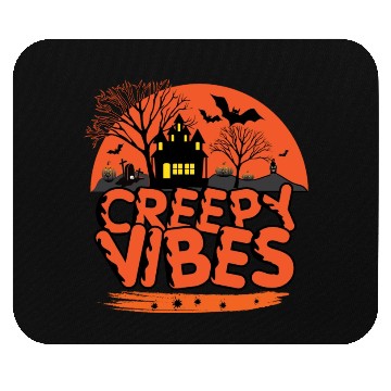 Discover Black Cat Night Creepy Vibes Mouse Pads