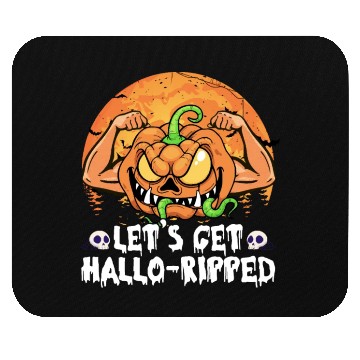 Discover Lets Get Hallo Ripped Mouse Pads Funny Halloween