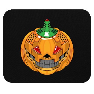Discover Robotic pumpkin Mouse Pads