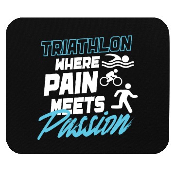 Discover Triathlon Swim Bike Run Triathlete Sport Gift Mouse Pads