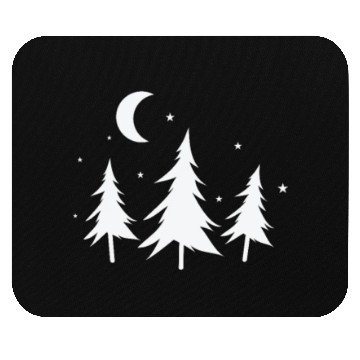 Discover Forest at Night Nature Forest Environment Mouse Pads