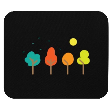 Discover Comic Trees Nature Forests Leaves Environment Mouse Pads