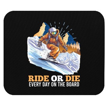 Discover Snowboarding Ride 'n Die Snowboarder Extreme Mouse Pads