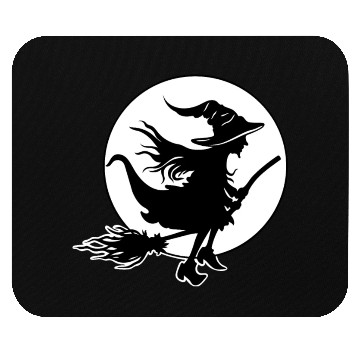 Discover Witch Wizard Broom Halloween Mouse Pads