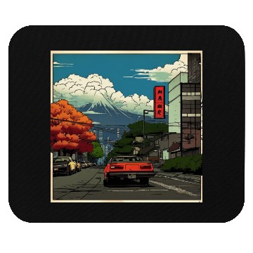 Discover fall in japan Mouse Pads