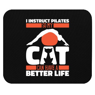 Discover Pilates Instructor Teacher Cat Mouse Pads