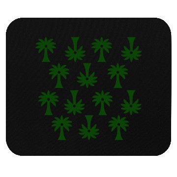 Discover Green Palm Tree Pattern Mouse Pads