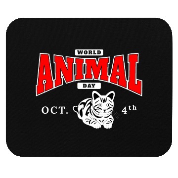 Discover World Animal Day Mouse Pads