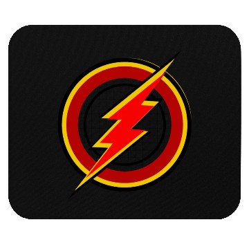 Discover Red and yellow color Gorilla thunder circle design Mouse Pads