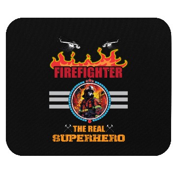 Discover Fire Fighter Mouse Pads-Superhero Mouse Pads
