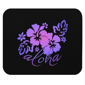 Discover Sunset Hibiscus Aloha Graphic Mouse Pads
