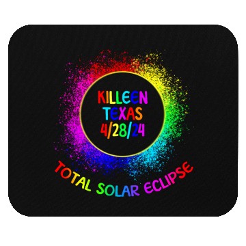 Discover Total Solar Eclipse Killeen Texas 4/28/24 Kids Mouse Pads