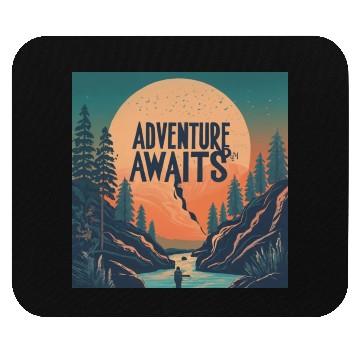 Discover Nature with travel quote design Mouse Pads Mouse Pads