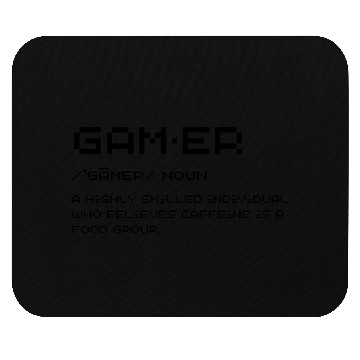 Discover Funny Gamer Definition Mouse Pads