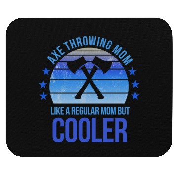 Discover Axe Throwing Fan Mom Mothers Day Birthday Funny Mouse Pads