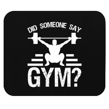 Discover Fitness Gym Strongman Bodybuilder Mouse Pads
