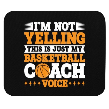 Discover This Is Just My Basketball Coach Voice 3 Mouse Pads