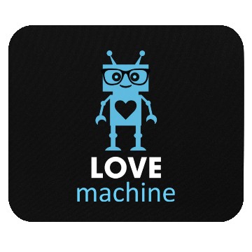 Discover Love Machine Robot Mouse Pads