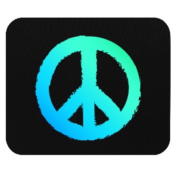 Discover Gradient Peace Symbol Men Peace Sign Mouse Pads