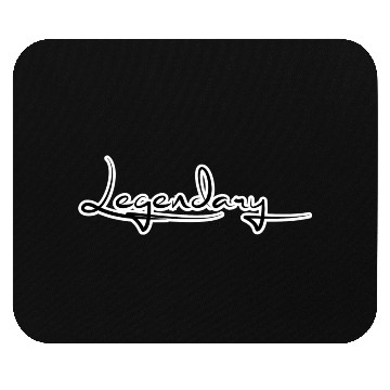 Discover Legendary Black Typography Mouse Pads