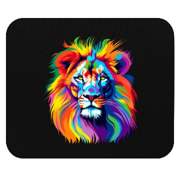 Discover Lion colorful Mouse Pads