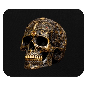 Discover Golden Skull Mouse Pads
