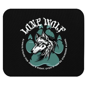 Discover Lone Wolf Inspirational Leader Truther Quote Mouse Pads