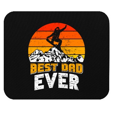 Discover Snowboarder Best Dad Ever Snowboarding Freestyle Mouse Pads