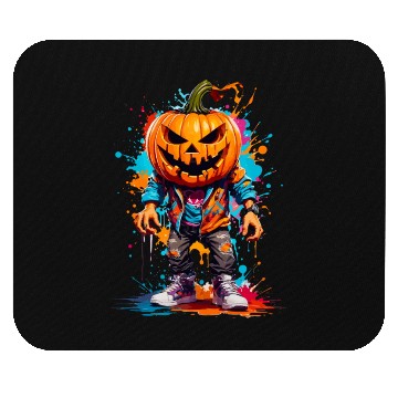 Discover Scary Pumpkin Punk Mouse Pads