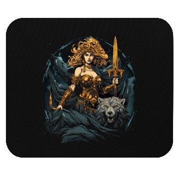 Discover Aphrodite's Athletic Elegance Mouse Pads