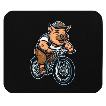 Discover Pig Pork Bicycle Mouse Pads
