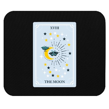 Discover Cute Moon Card Mouse Pads