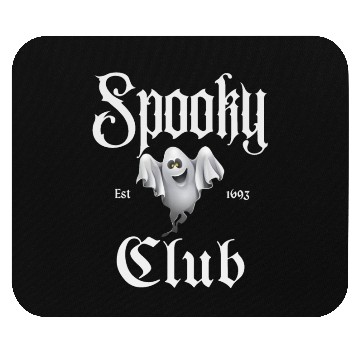 Discover Spooky Halloween Ghost Trick or Treat Mouse Pads