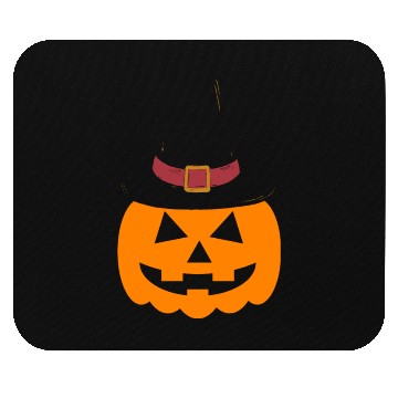Discover Pumpkin with hat Mouse Pads - Funny Halloween