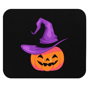 Discover Pumpkin with hat Mouse Pads - Happy Halloween Day