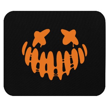 Discover Jack O Lantern Scary Carved Pumpkin Face Halloween Mouse Pads