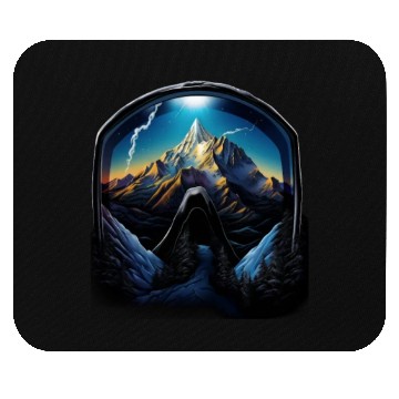 Discover Skiing Ski Googles Mountains Alps Skier Mouse Pads