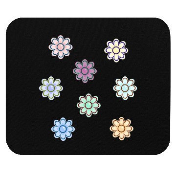 Discover Colorful Flowers Mouse Pads