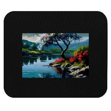 Discover nature painting Mouse Pads