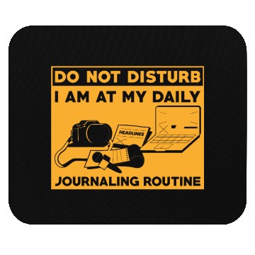 Discover Journaling Routine Funny Do not Disturb Journaling Mouse Pads