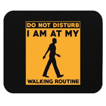 Discover Walking Routine Fitness Design - Do Not Disturb Mouse Pads