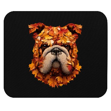 Discover Pug dog autumn pug Mouse Pads