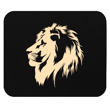 Discover Lion Portrait (sand) Mouse Pads