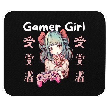 Discover Gamer girl Anime Lollipop girl Mouse Pads