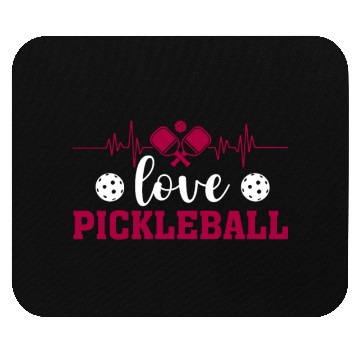 Discover I Love Pickleball Funny Pickle Ball Mouse Pads for Player
