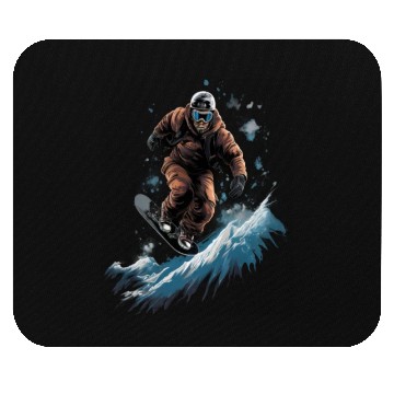 Discover Snowboarding Freestyle Snowboarder Snowboard Mouse Pads