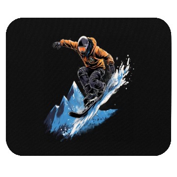 Discover Snowboarding Freestyle Snowboarder Snowboard Mouse Pads