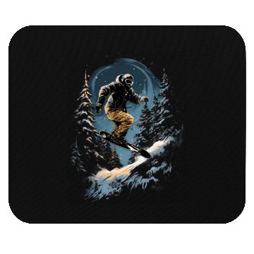 Discover Snowboarding Freestyle Snowboarder Snowboard Mouse Pads
