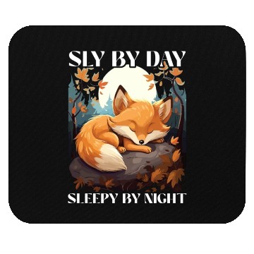 Discover Sleeping Fox Sleepyhead Napping Sleep Fox Lover Mouse Pads