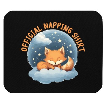Discover Sleeping Fox Sleepyhead Napping Sleep Fox Lover Mouse Pads